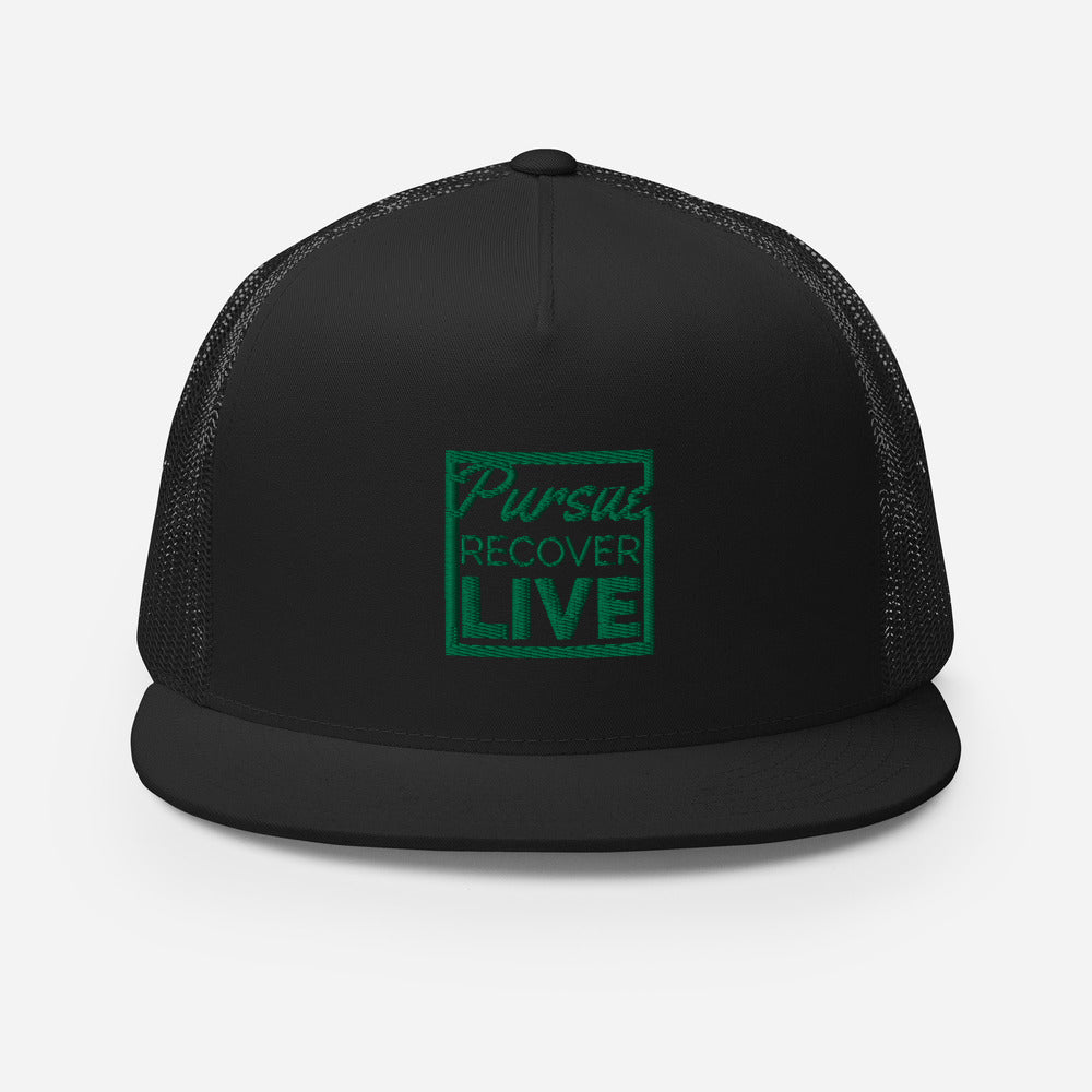 PURSUE RECOVER LIVE Trucker Cap - GRN EMB