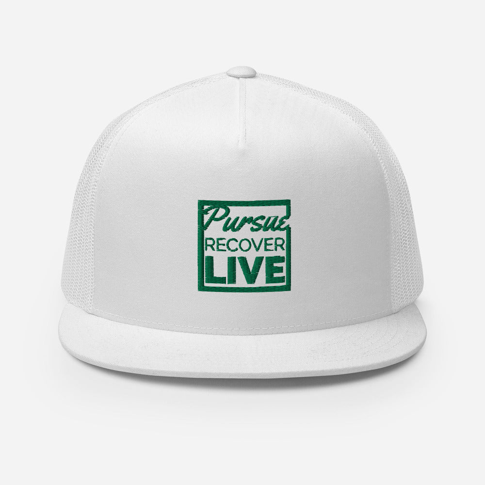 PURSUE RECOVER LIVE Trucker Cap - GRN EMB