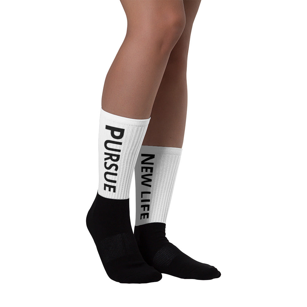 PURSUE NEW LIFE CREW SOCKS