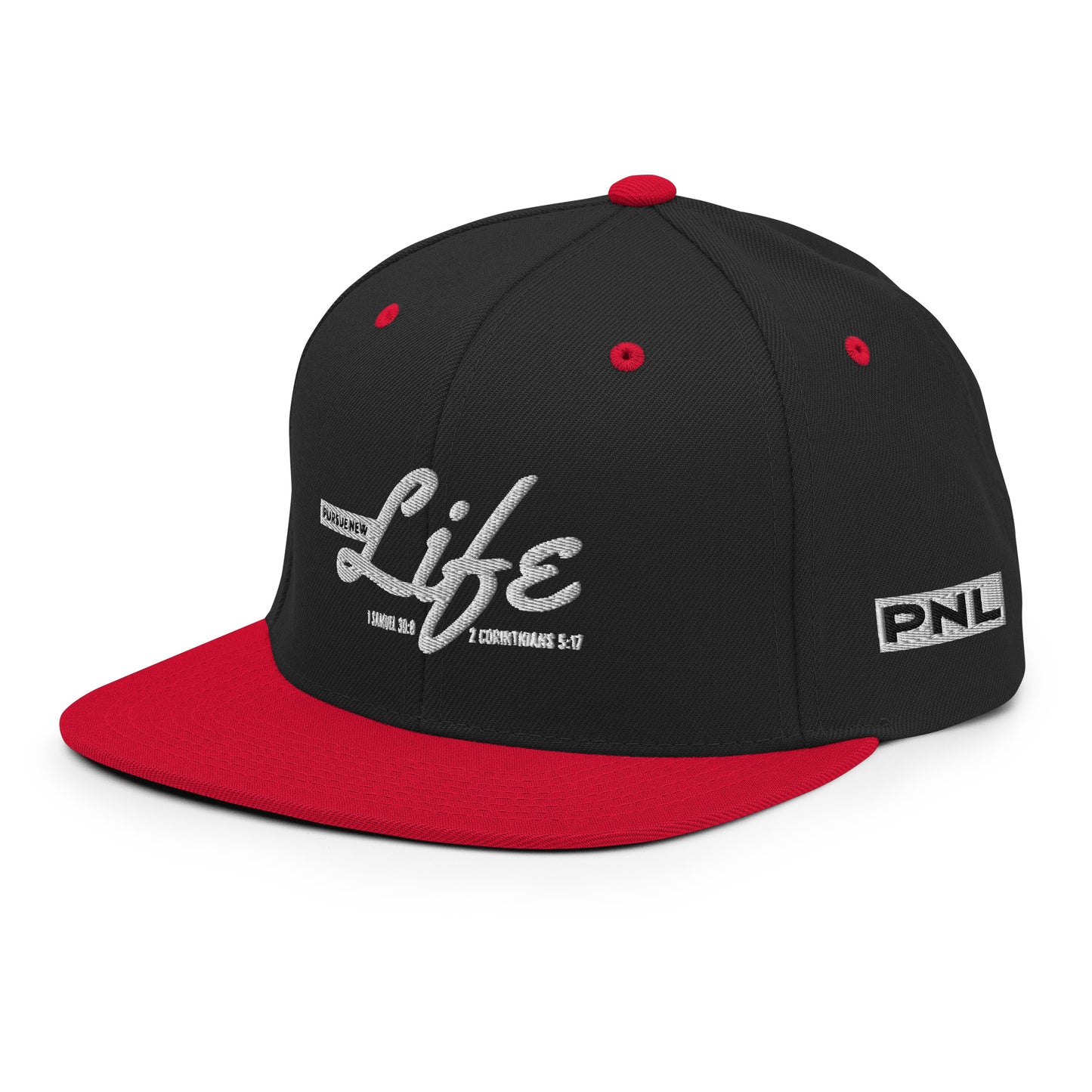 PURSUE NEW LIFE Snapback - WHT-BLK EMB