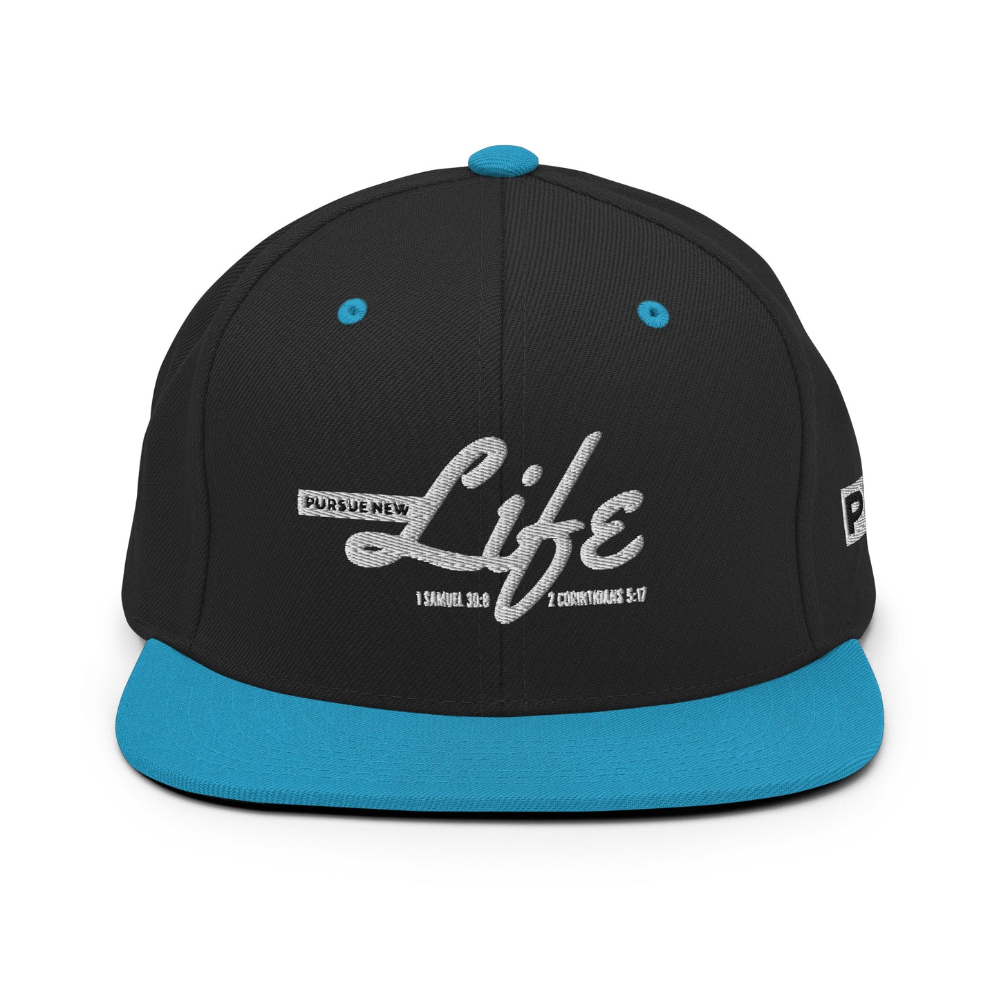 PURSUE NEW LIFE Snapback - WHT-BLK EMB