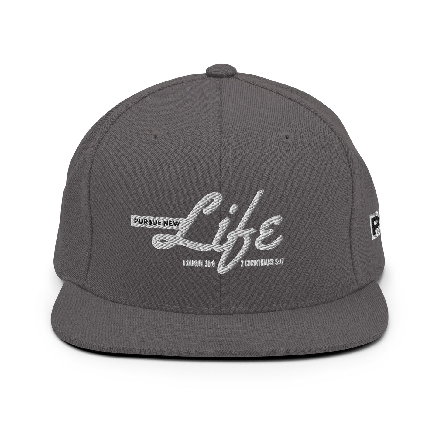 PURSUE NEW LIFE Snapback - WHT-BLK EMB