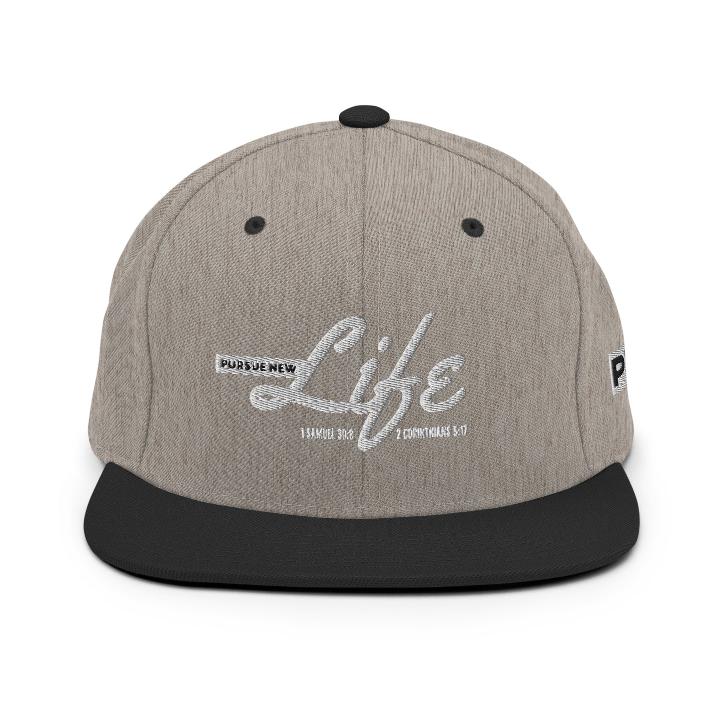 PURSUE NEW LIFE Snapback - WHT-BLK EMB