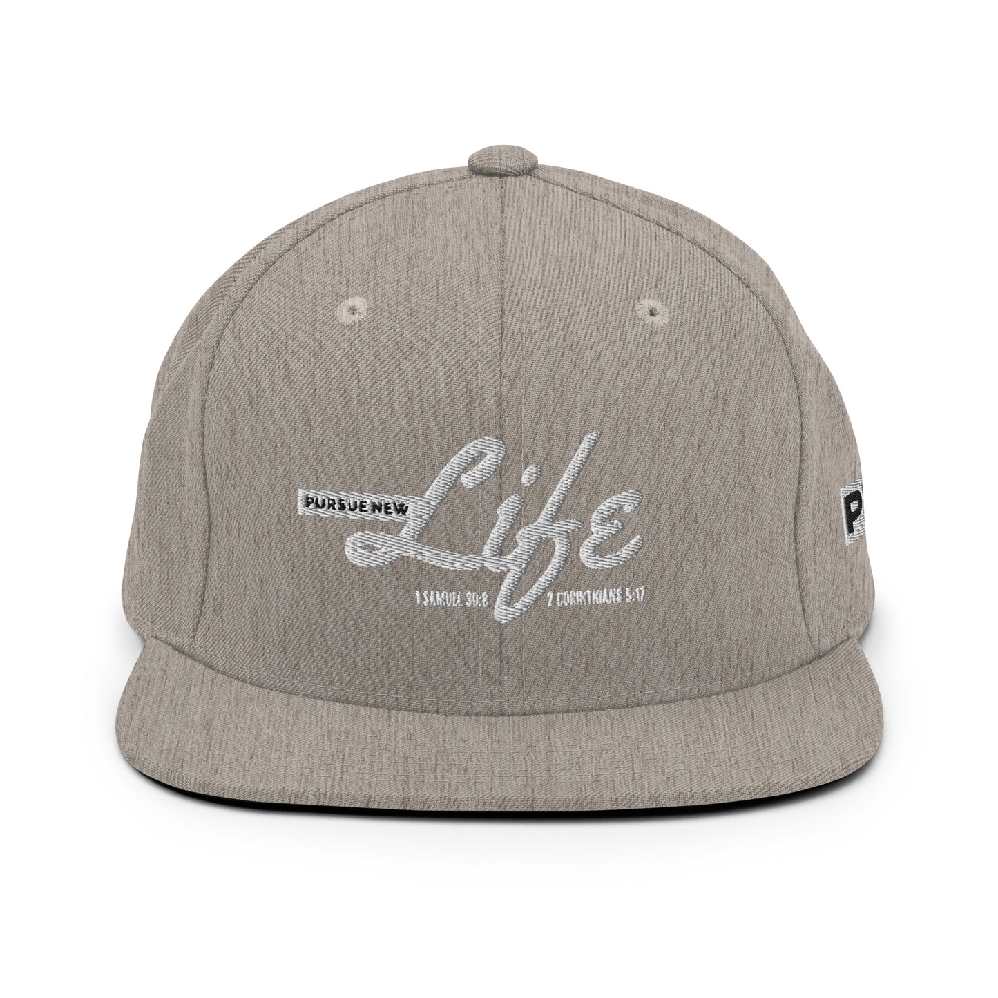 PURSUE NEW LIFE Snapback - WHT-BLK EMB