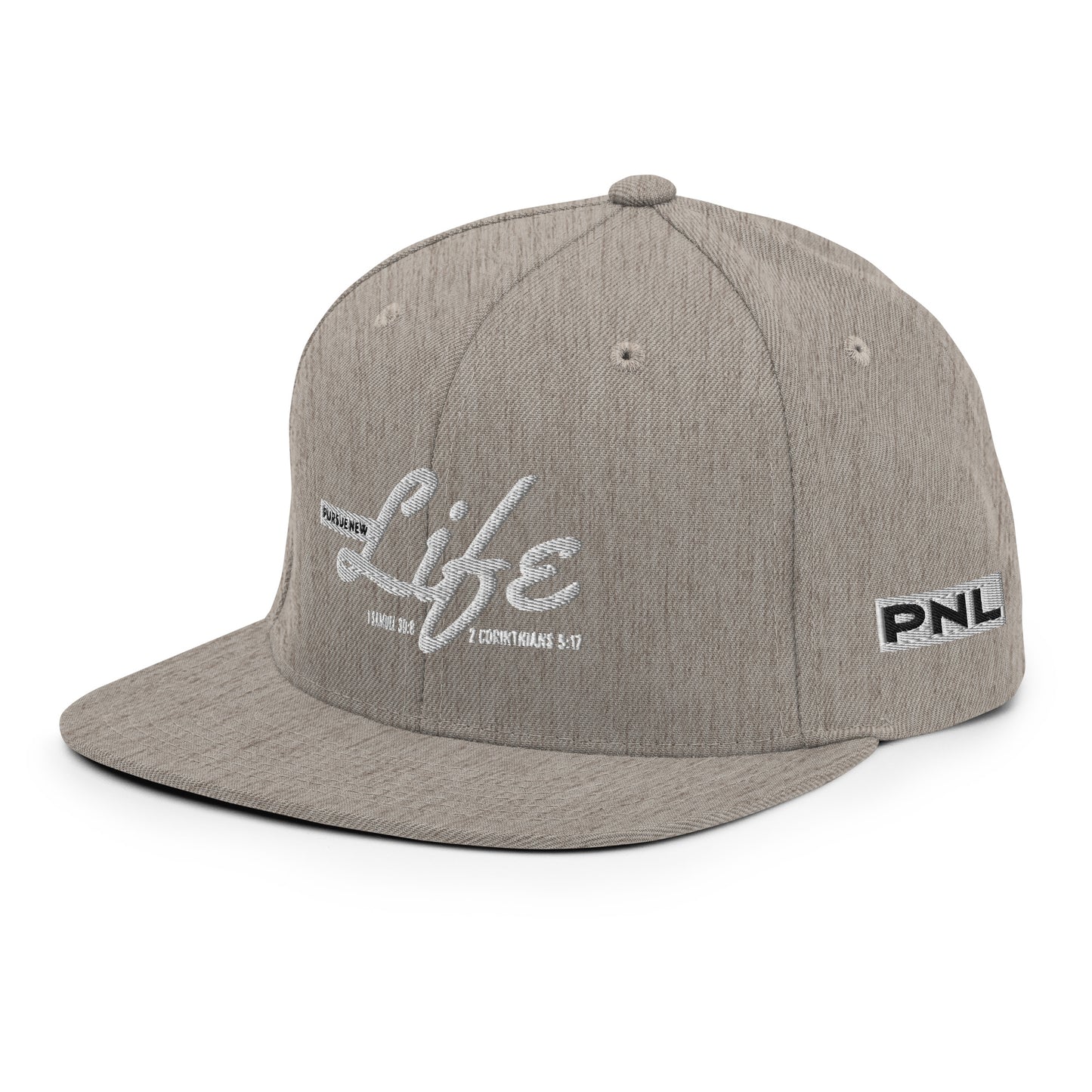 PURSUE NEW LIFE Snapback - WHT-BLK EMB