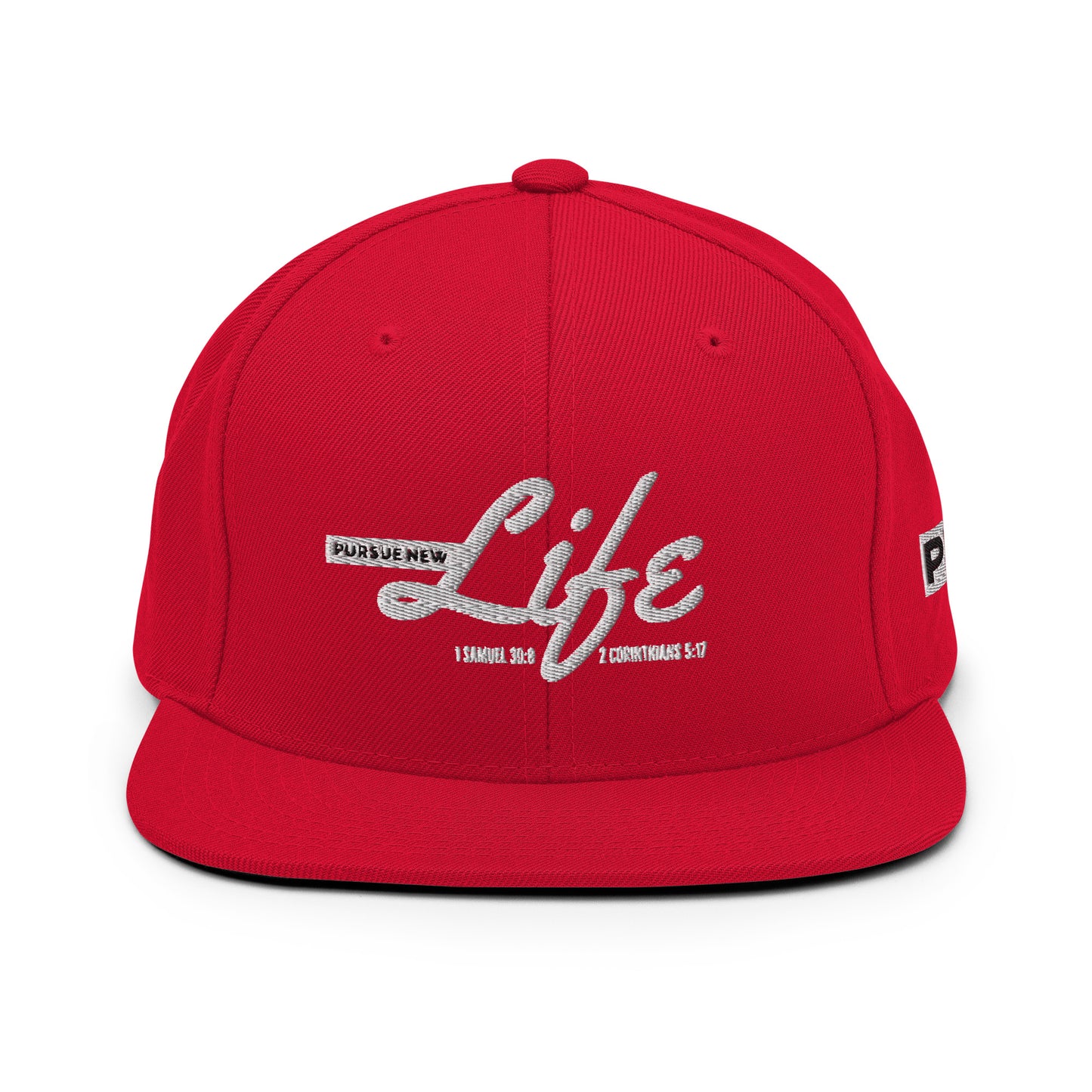 PURSUE NEW LIFE Snapback - WHT-BLK EMB