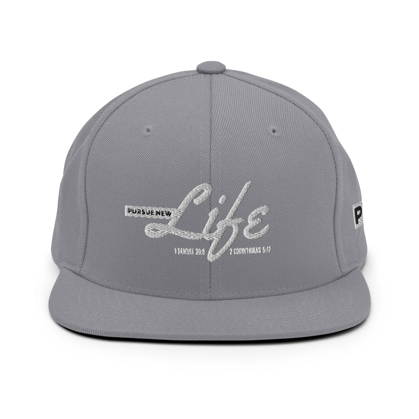 PURSUE NEW LIFE Snapback - WHT-BLK EMB