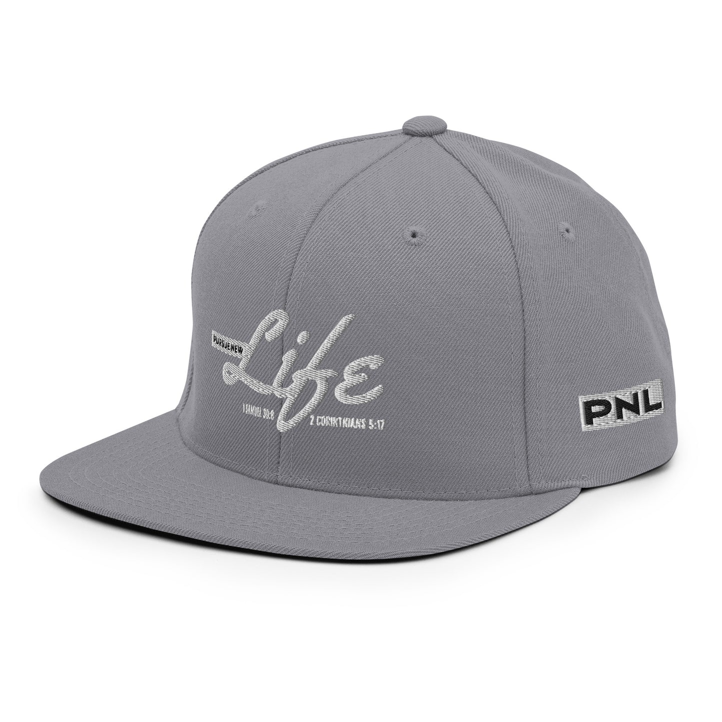 PURSUE NEW LIFE Snapback - WHT-BLK EMB