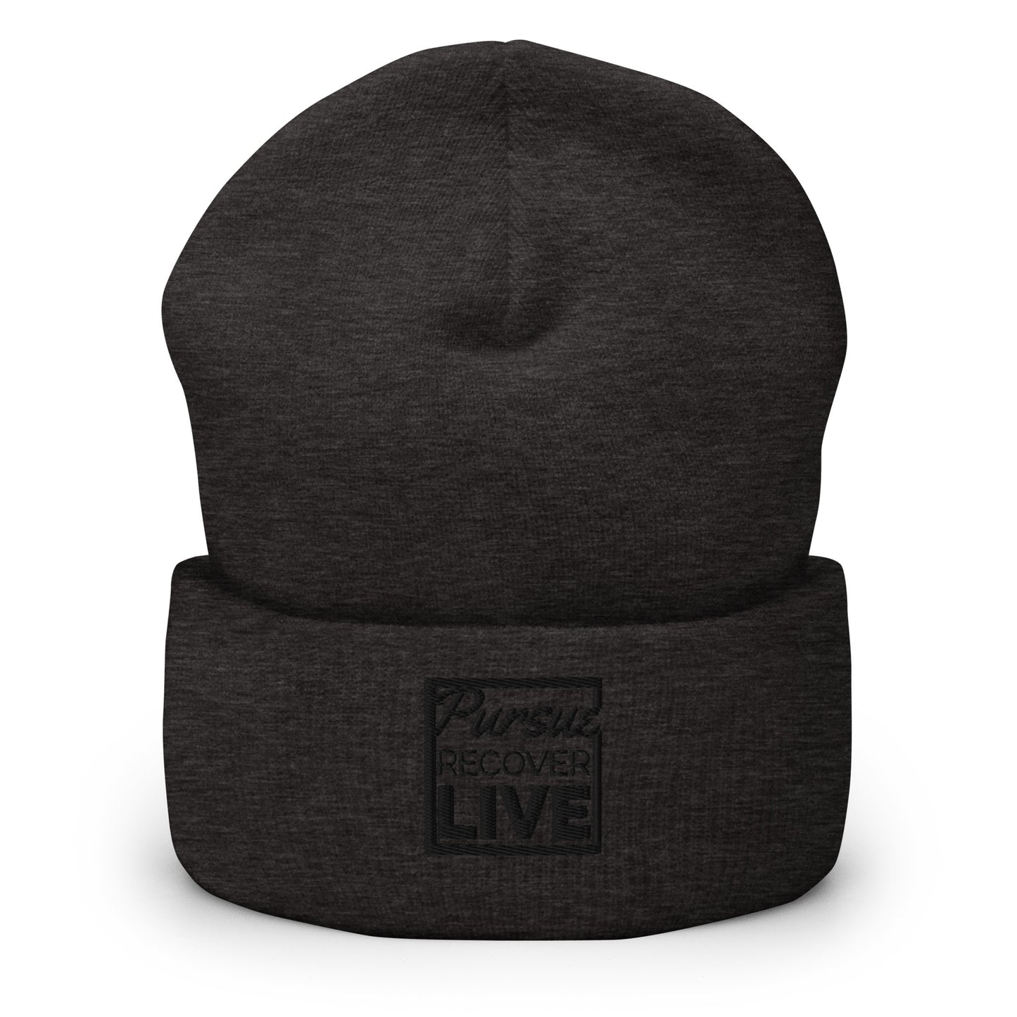 PURSUE RECOVER LIVE Cuffed Beanie - BLK EMB