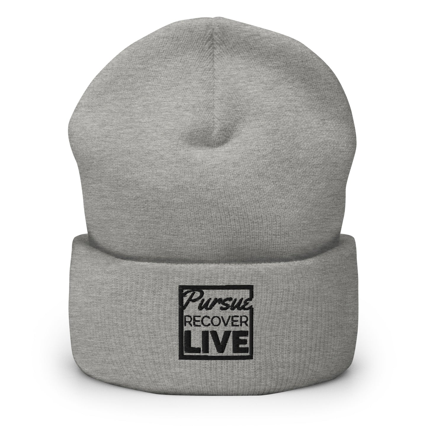 PURSUE RECOVER LIVE Cuffed Beanie - BLK EMB