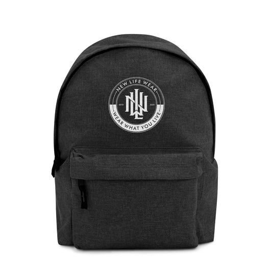 BRAND LOGO Embroidered Backpack