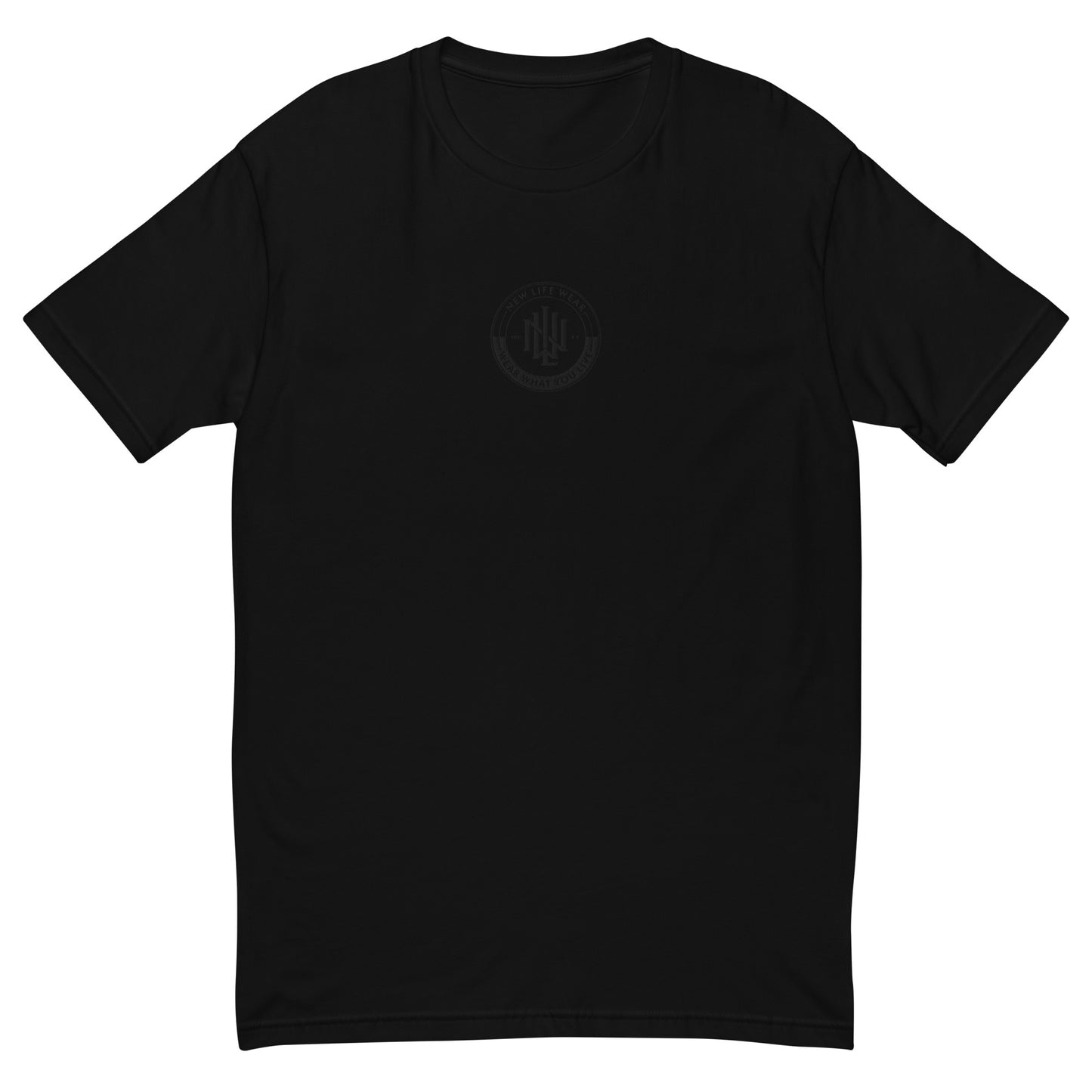 Brand Short Sleeve T-shirt BLK EMB copy