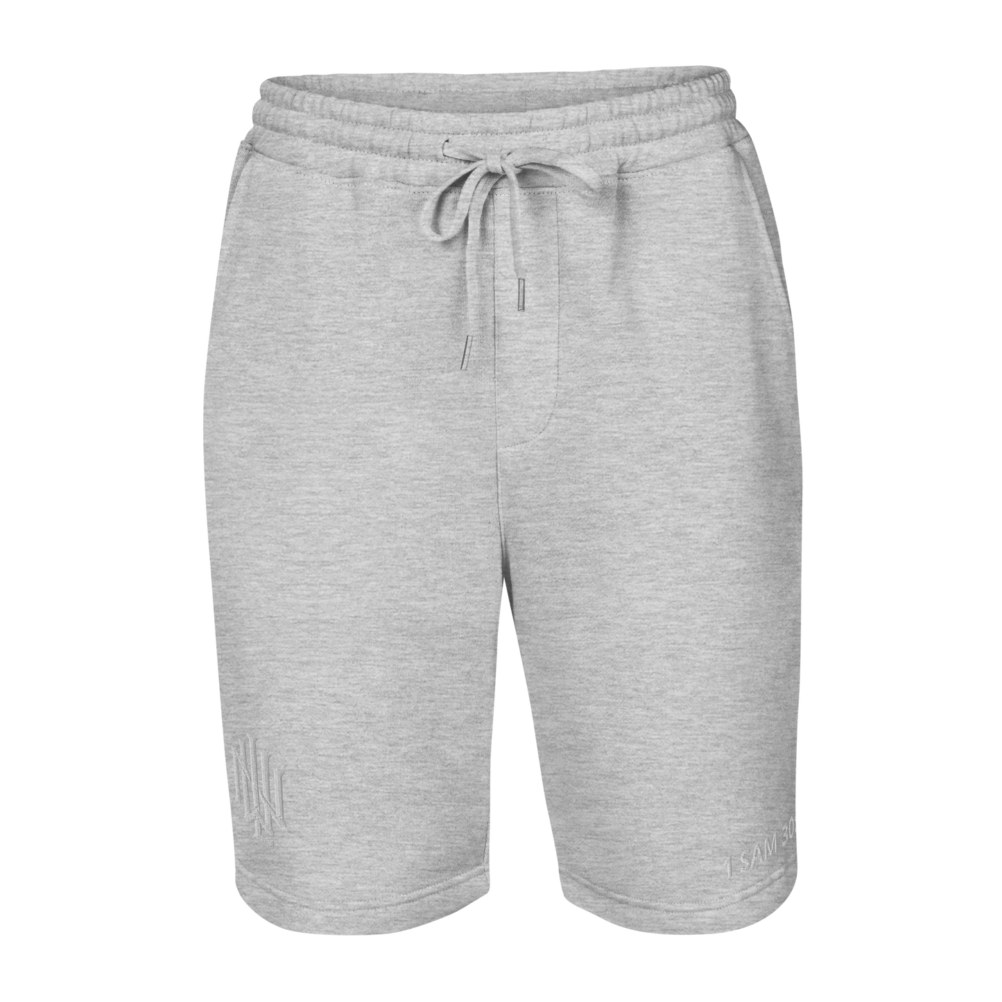 Brand Men's fleece shorts WHT EMB