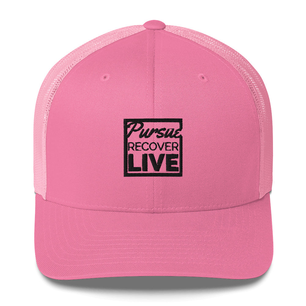 PURSUE RECOVER LIVE Trucker Cap - BLK EMB