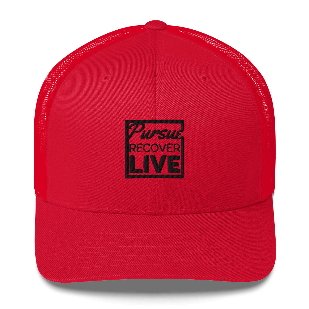 PURSUE RECOVER LIVE Trucker Cap - BLK EMB