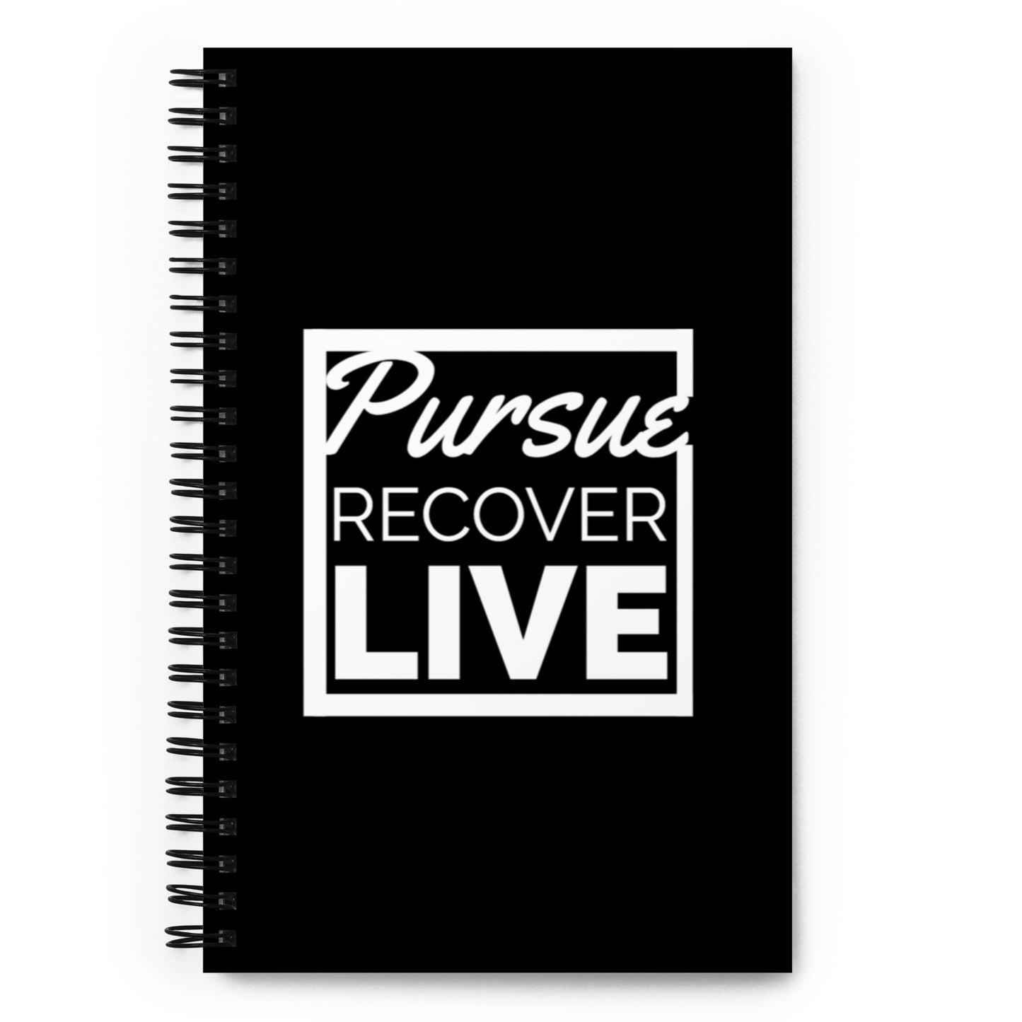 PURSUE RECOVER LIVE Spiral notebook