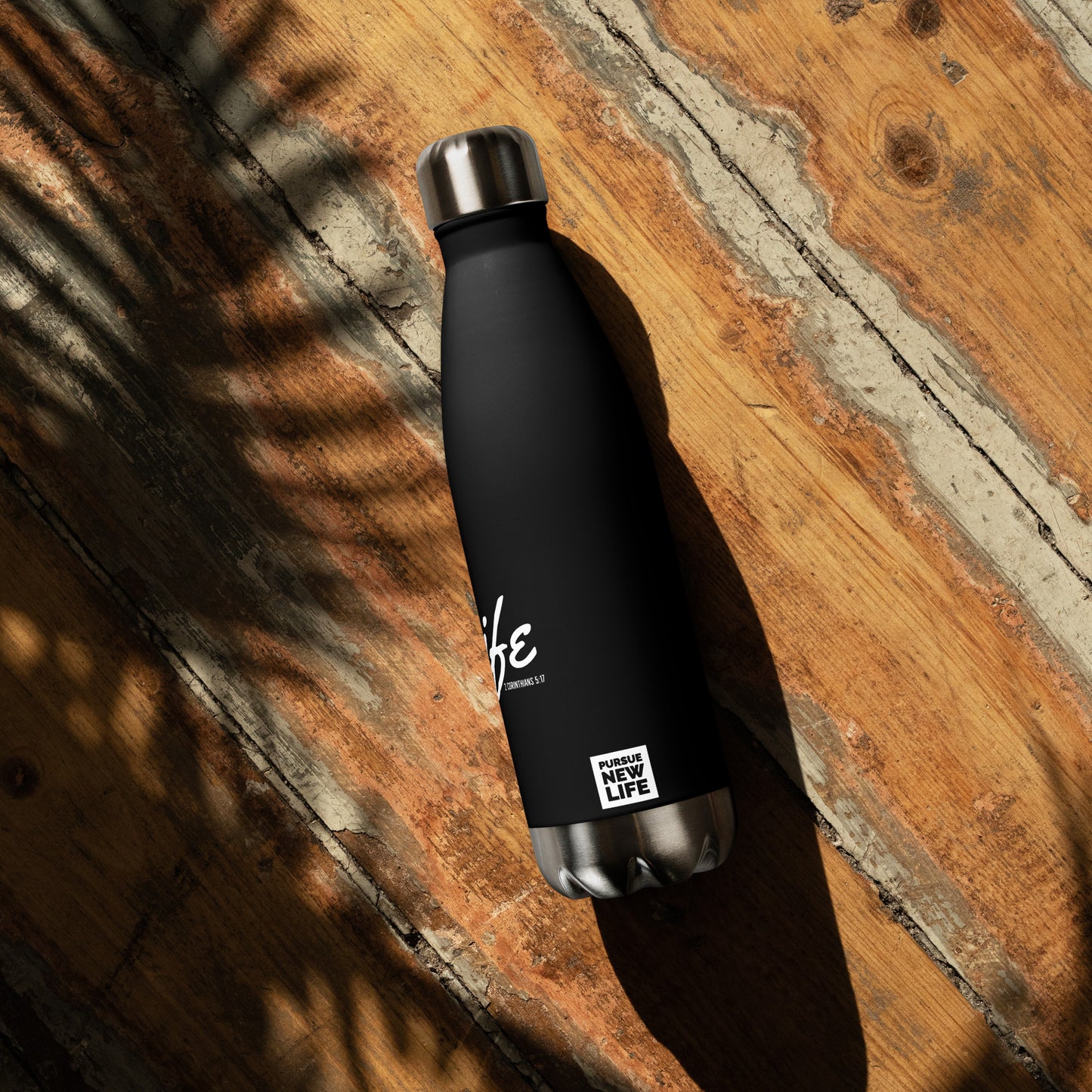 PURSUE NEW LIFE Stainless Steel Water Bottle