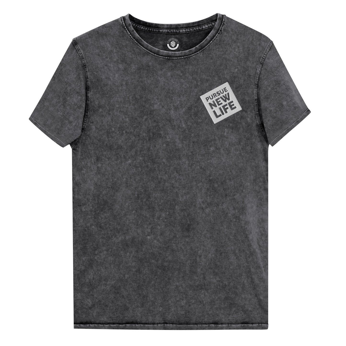 PURSUE NEW LIFE DENIM TEE