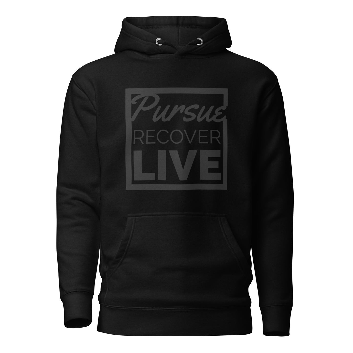 PURSUE RECOVER LIVE Unisex Hoodie BLK DTG