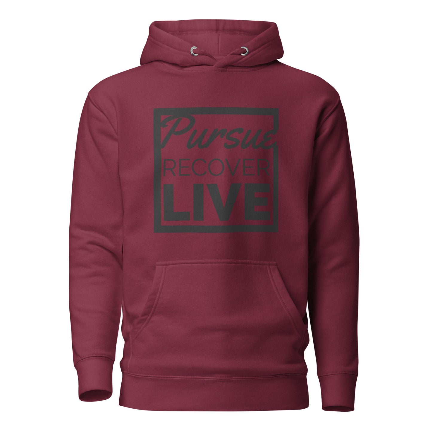 PURSUE RECOVER LIVE Unisex Hoodie BLK DTG