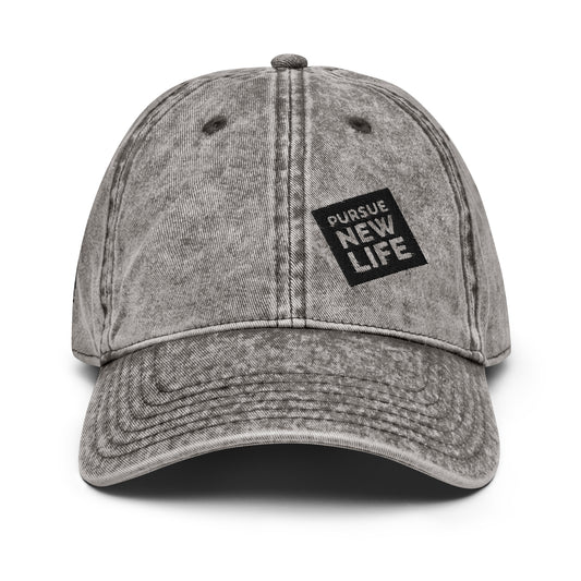 PURSUE NEW LIFE Vintage Cotton Twill Dad Cap