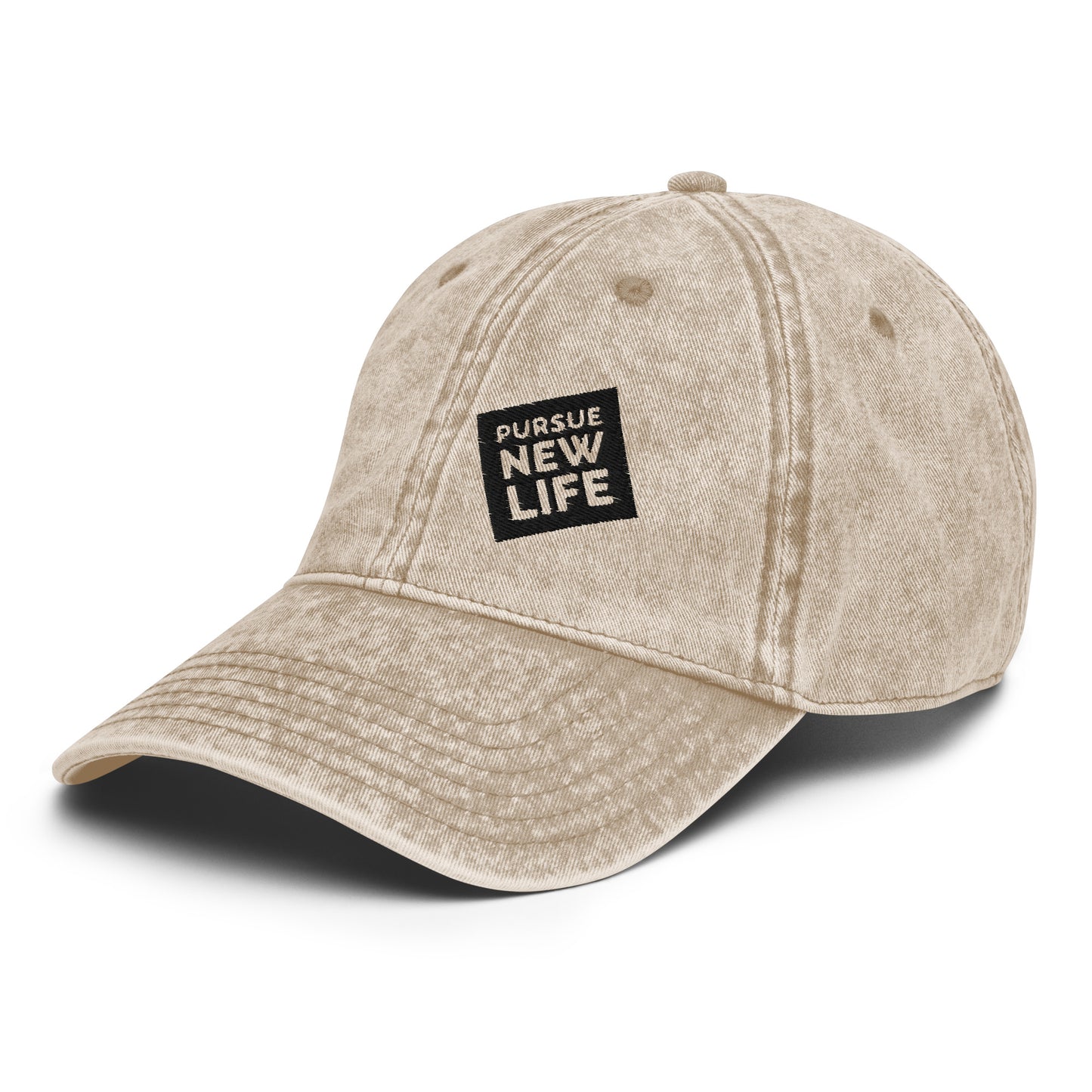 PURSUE NEW LIFE Vintage Cotton Twill Dad Cap