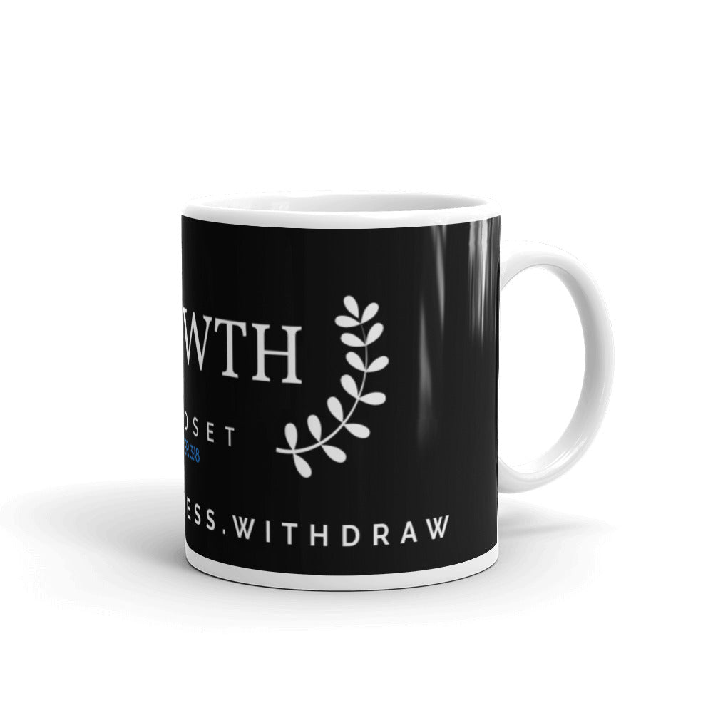 GROWTH MINDSET White glossy mug